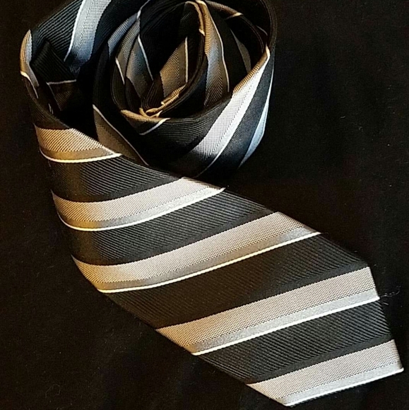 Jos A Bank Black Gray tie Executive Collection - Picture 2 of 4